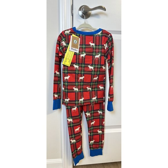 HATLEY Boys Elk Plaid Pajama Set Size 4 NWT - Picture 5 of 9